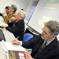 Da sinistra: Mark Gilbert, Paolo Collini, Joseph La Palombara, Sergio Fabbrini 